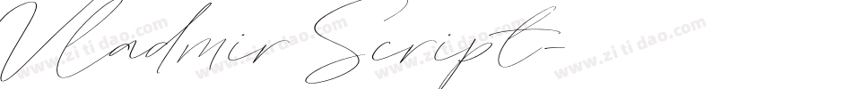 Vladmir Script字体转换